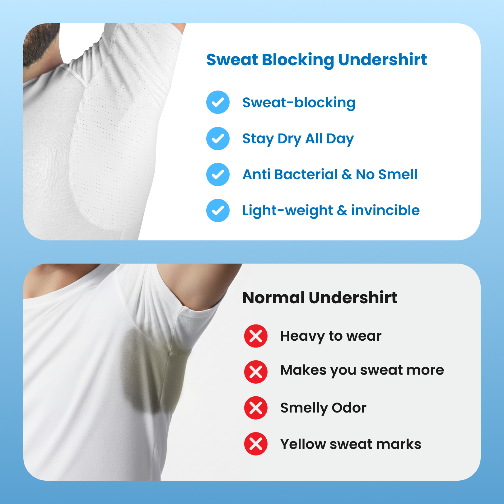 Anti Sweat Undershirt For Men